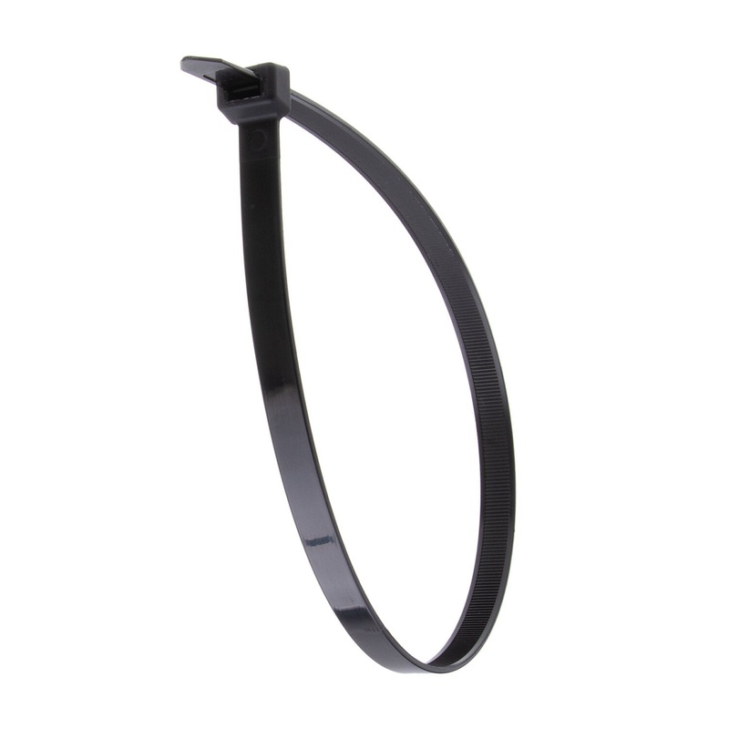 NSI GRP-222500 22, Black Super Heavy-Duty 250lb Cable Ties, 50 Pack