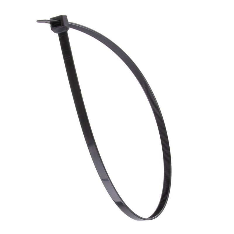 NSI GRP-241750 24, Black Super Heavy-Duty 175lb Cable Ties, 50 Pack