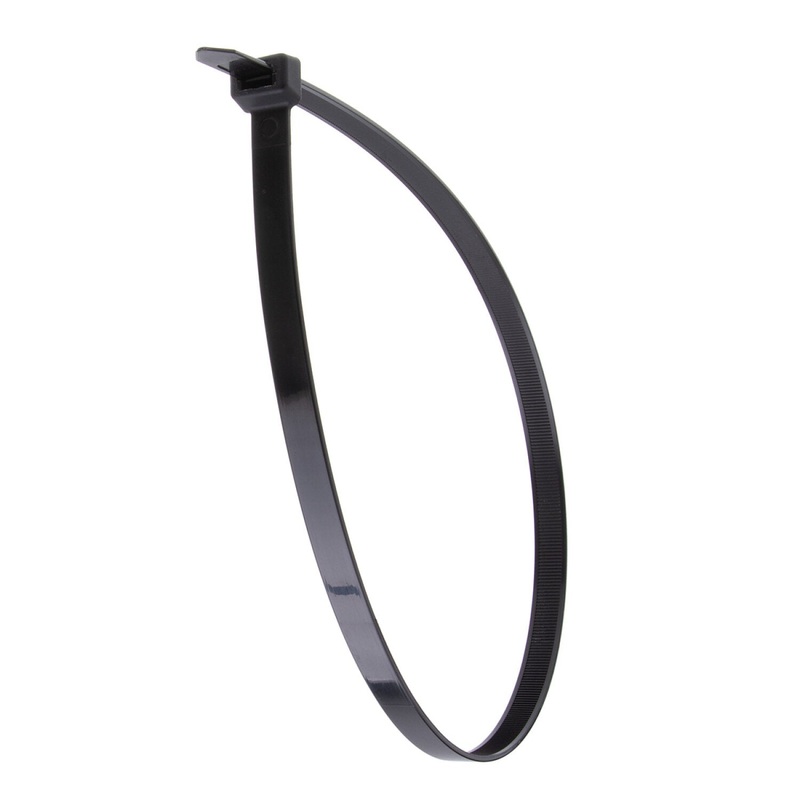 NSI GRP-282500 28, Black Super Heavy-Duty 250lb Cable Ties, 50 Pack