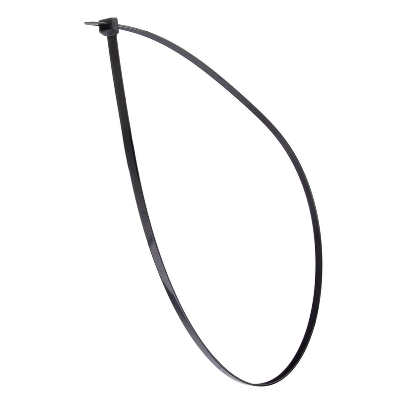 NSI GRP-481750 48, Black Super Heavy-Duty Extra-Long 175lb Cable Ties, 50 Pack
