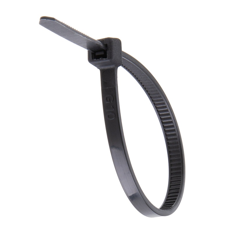 NSI GRP-5400X 5, Black General Purpose 40lb Cable Ties, 1000 Bulk Pack