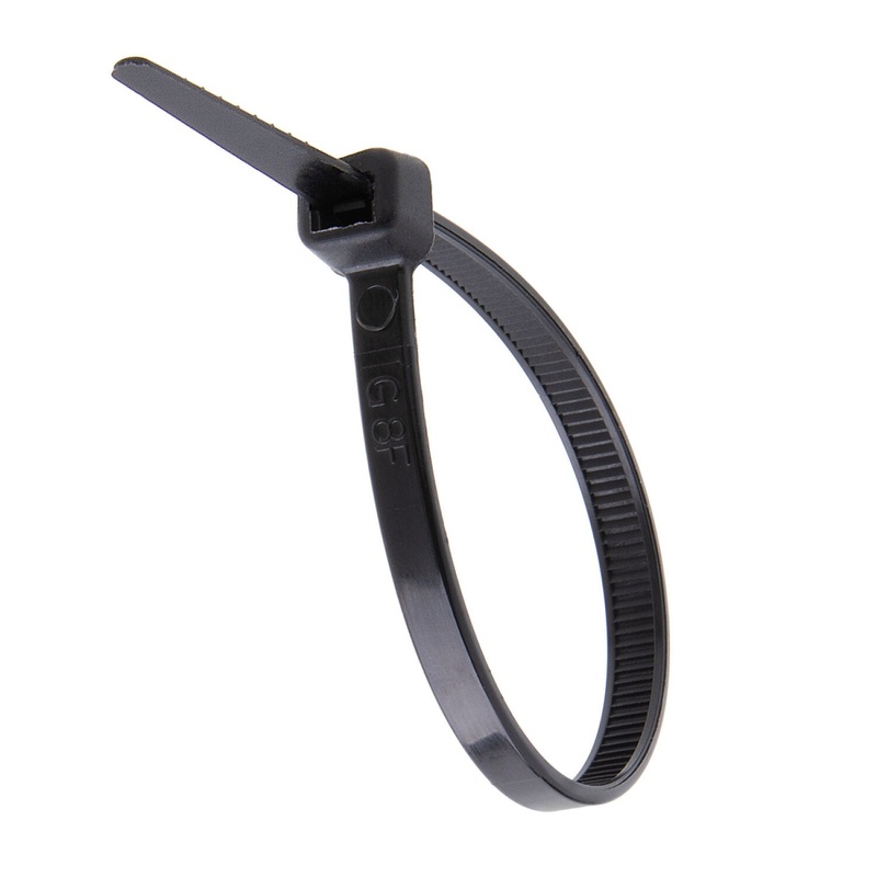 NSI GRP-6500 6, Black General Purpose 50lb Cable Ties, 100 Pack