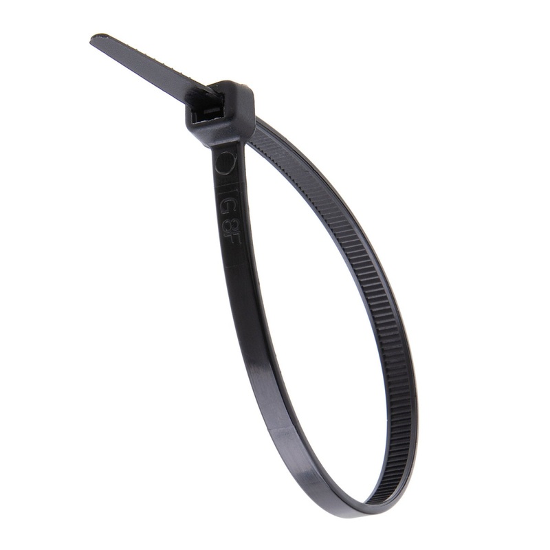 NSI GRP-7500 7, Black General Purpose 50lb Cable Ties, 100 Pack