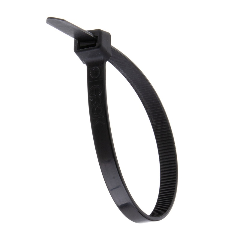 NSI GRP-81200 8, Black Heavy-Duty 120lb Cable Ties, 100 Pack