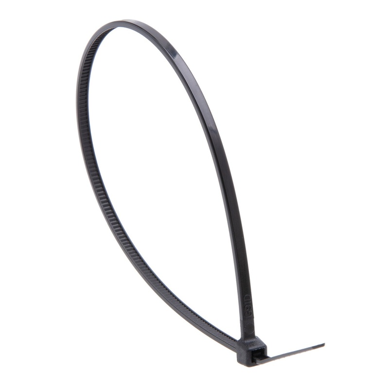 NSI GRP-8180 8, Black General Purpose 18lb Cable Ties, 100 Pack