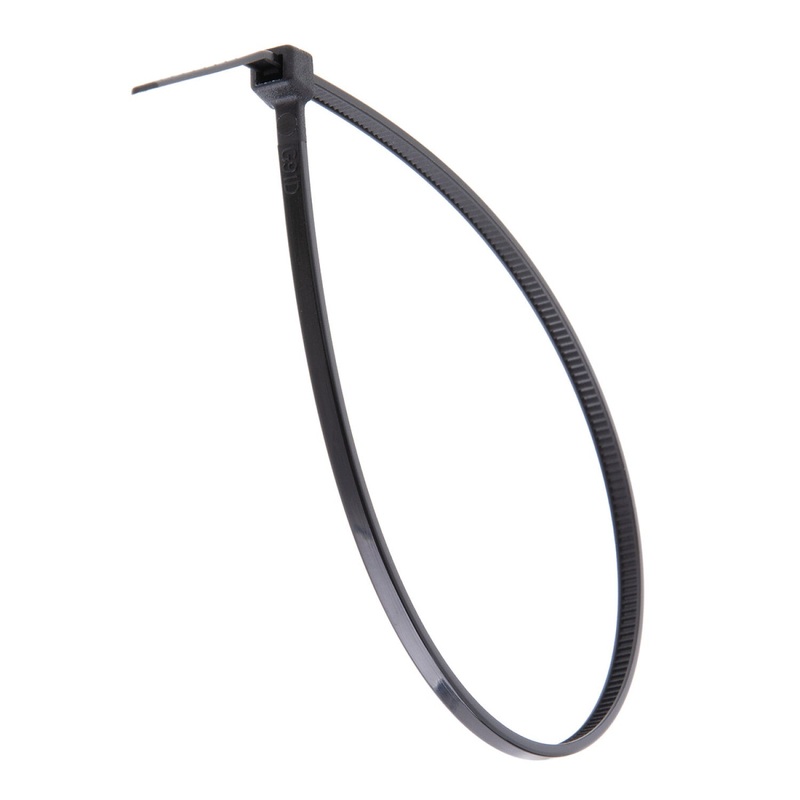 NSI GRP-8180X 8, Black General Purpose 18lb Cable Ties, 1000 Bulk Pack