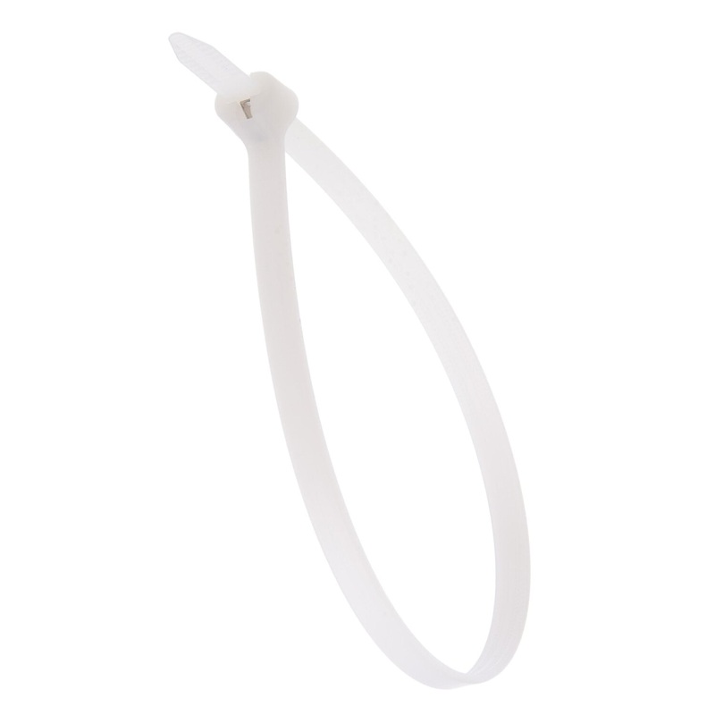 NSI GRP-SB12120N 12, Natural Steel Barb 120lb Cable Tie, 50 Pack